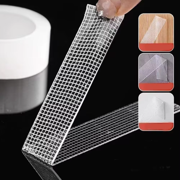 Wholesale Cheap Price Grid/Clear/Gray/White Double Sided Heavy Duty Adhesive Acrylic Tape Sticky  Nano Reusable Tape