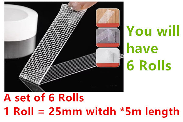 Wholesale Cheap Price Grid/Clear/Gray/White Double Sided Heavy Duty Adhesive Acrylic Tape Sticky  Nano Reusable Tape